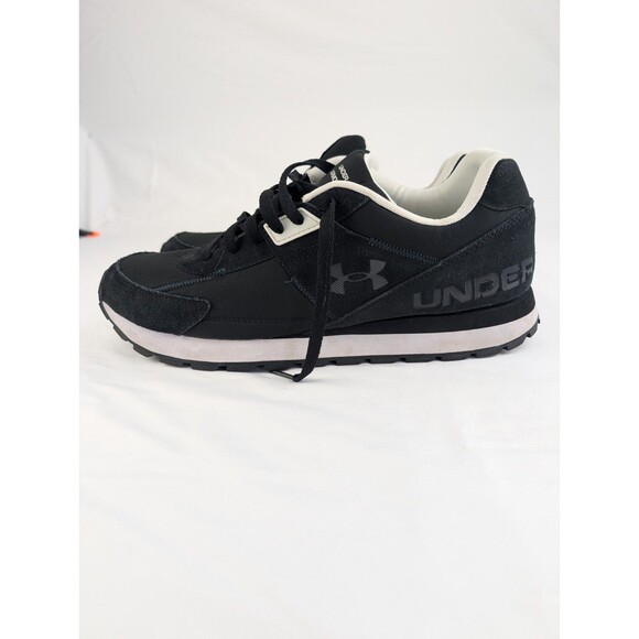 Men\'s Size 13 Under Armour Essential Runner Black White 3028408-001 main image 6